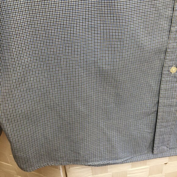 Vintage Polo Golf Ralph Lauren blue houndsooth button down Large - Picture 10 of 16
